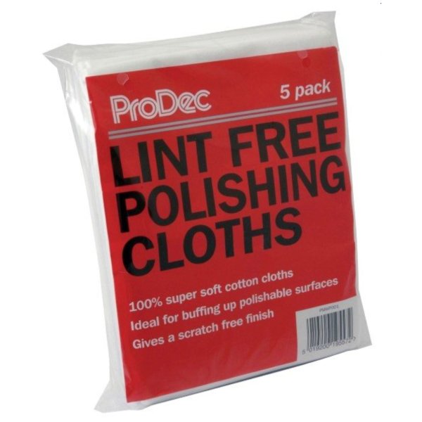 Lint Free Polishing Cloths Pack of 5