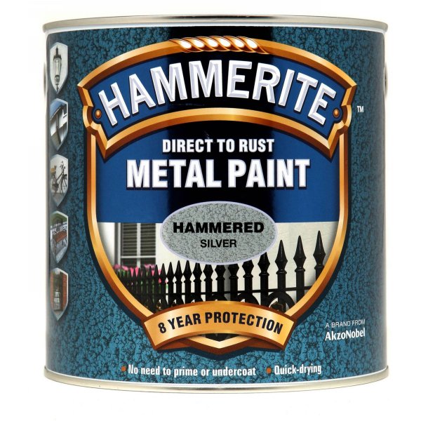 Direct to Rust Metal Paint Hammered Silver