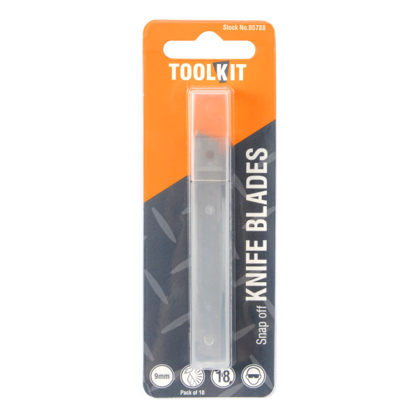 Snap Off Knife Blades (Pack of 10) 9mm