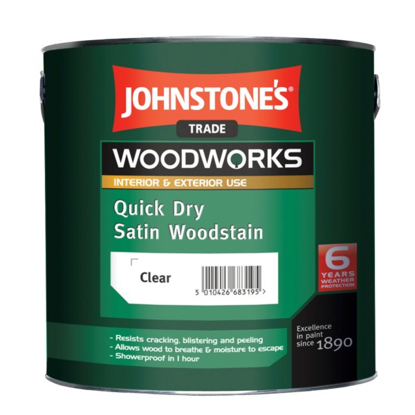 Woodworks Quick Dry Satin Woodstain Satin Clear