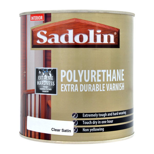 Sadolin Polyurethane Varnish Satin Clear 1L