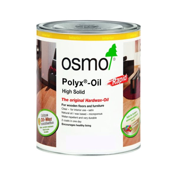 Osmo Polyx Hardwax-Oil Rapid Transparent White 750ml