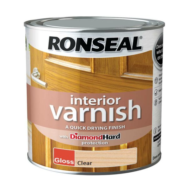 Ronseal Interior Varnish Clear Gloss Clear 2.5L
