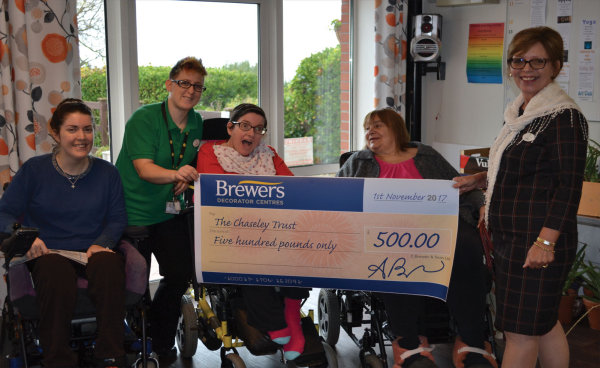 Brewers donated £500 to The Chaseley Trust
