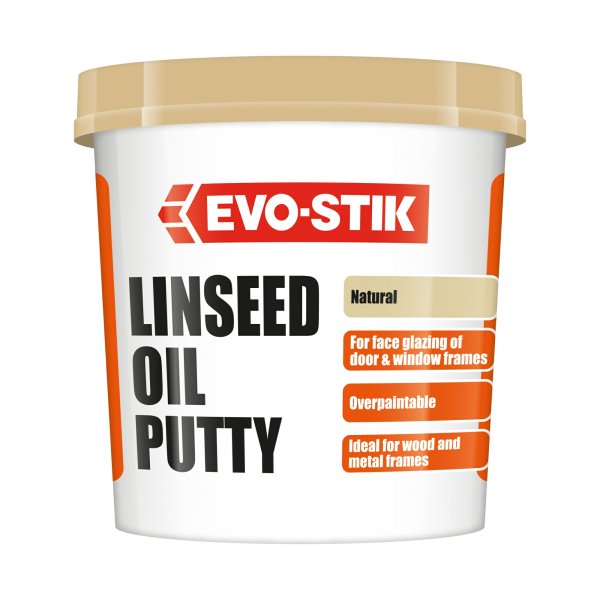 Evo-Stik Linseed Oil Putty Natural 2KG