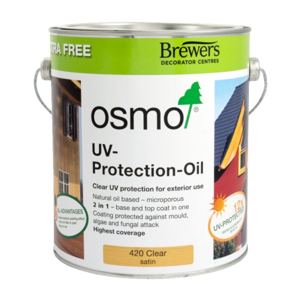 Osmo UV-Protection Oil Extra Satin Matt 420 Clear 3L