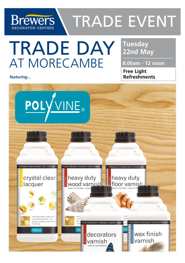 Polyvine Trade Day at Brewers Morecambe on Tuesday 22nd May