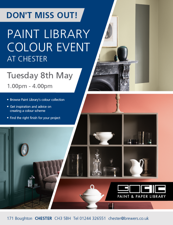 Paint Library Colour Event at Brewers Chester