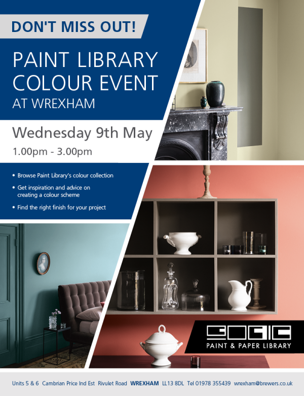 Paint Library Colour Event at Brewers Wrexham