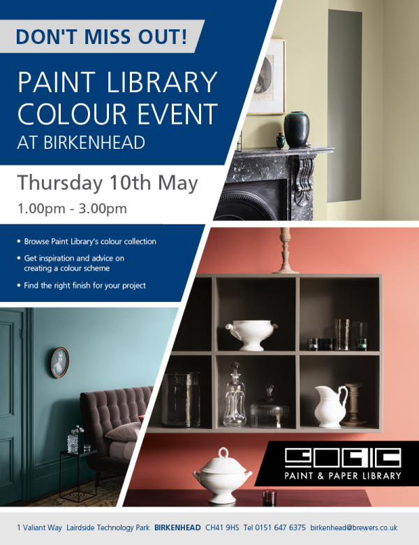 Paint Library Colour Event at Brewers Birkenhead