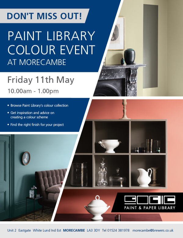Paint Library Colour Event at Brewers Morecambe