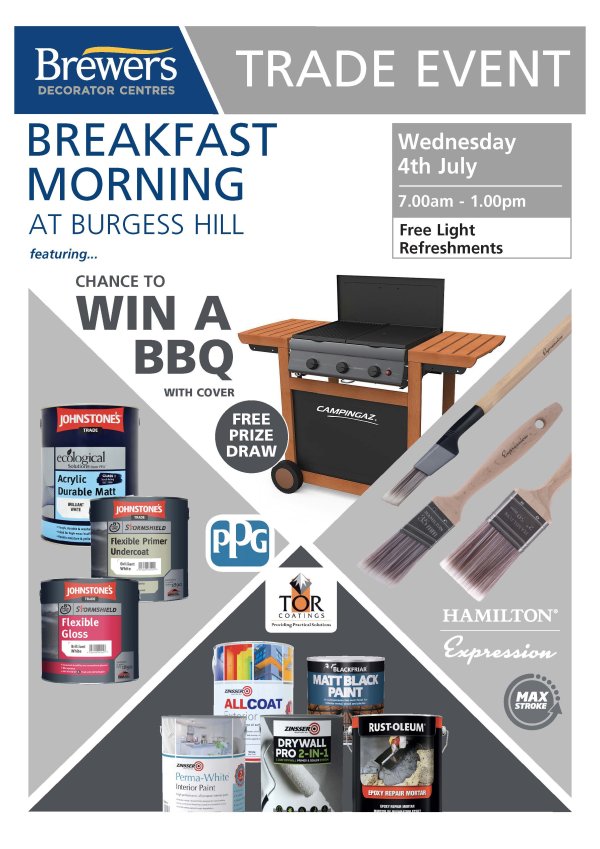 Breakfast Morning at Brewers Burgess Hill 4th July 2018