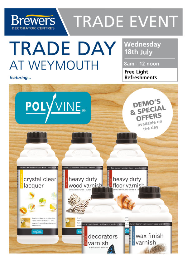 Polyvine Trade Day at Brewers Weymouth