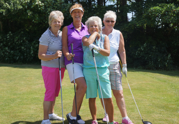 Group of ladies attending Charity Golf Day raising money for Chesnut Tree House