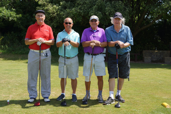 Group of men attending Charity Golf Day raising money for Chesnut Tree House