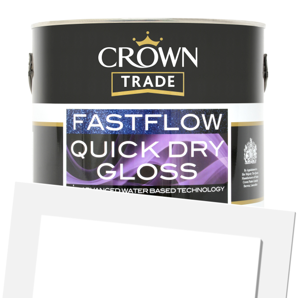 Crown Trade Fast Flow Quick Dry Gloss 2.5L (PNG)