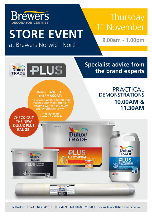 Dulux Store Event at Brewers Norwich North