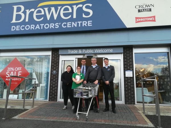 Brewers Eastbourne donated over 30L of paint