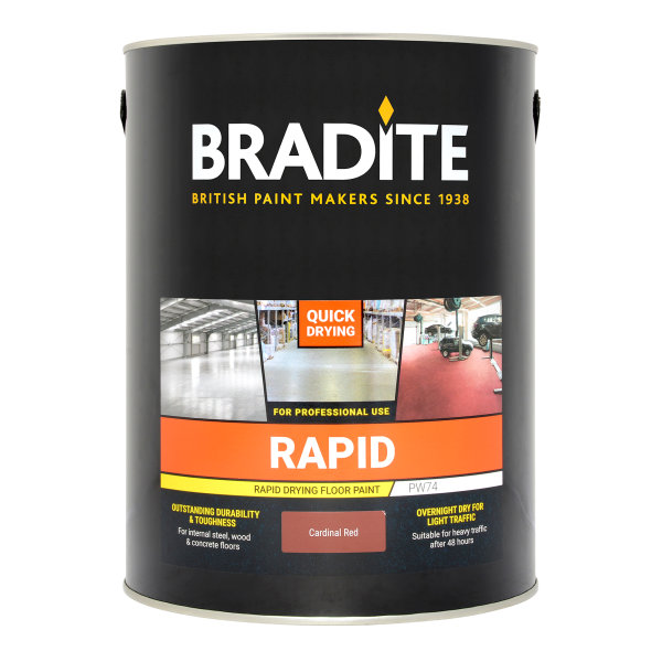 PW74 Rapid Drying Floor Paint Cardinal Red (Ready Mixed)