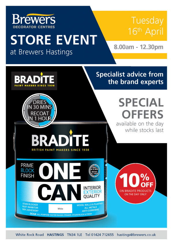Bradite Store Event at Hastings