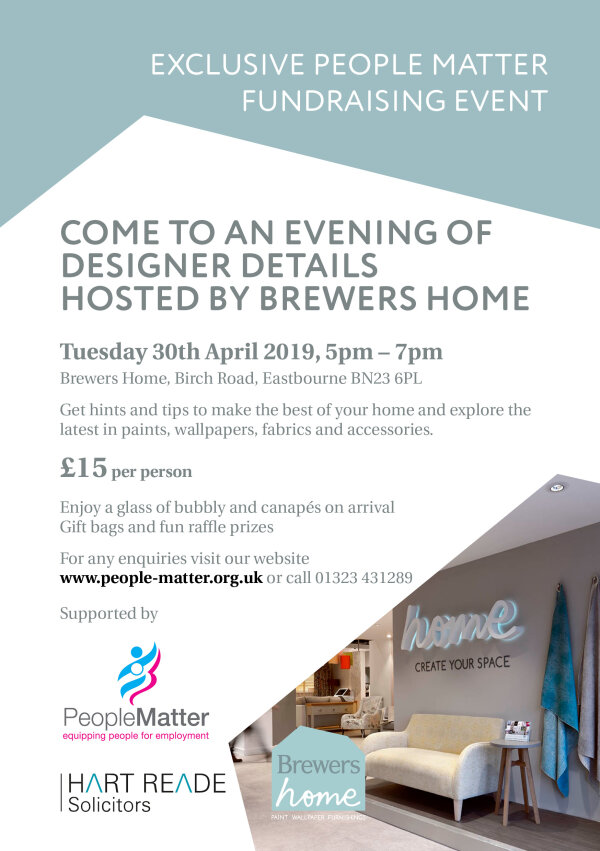 Designer Details event hosted at Brewers Home, Eastbourne
