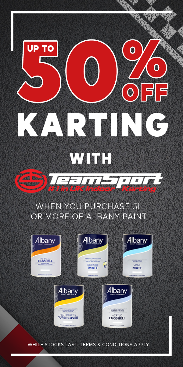 Up to 50% off karting with Teamsport Karting