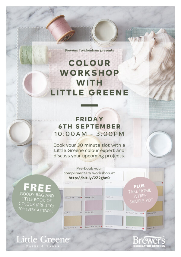 Colour Workshop with Little Greene at Brewers Twickenham