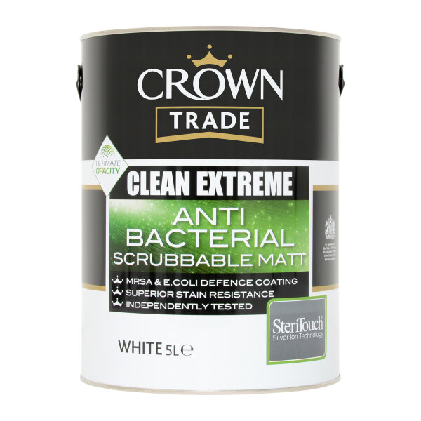 Clean Extreme Anti-Bacterial Scrubbable Matt White