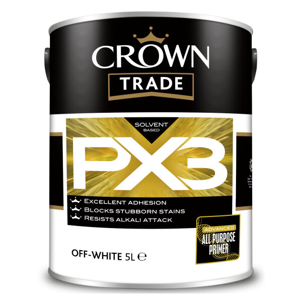 Crown Trade PX3 Solvent Based All Purpose Primer 5L