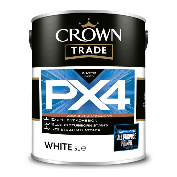 Crown Trade PX4 Water Based All Purpose Primer 5L