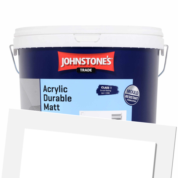 Johnstones Trade Acrylic Durable Matt 10L (PNG)
