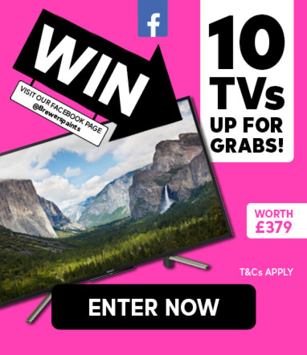 Win 1 of 10 TVs over on @Brewerspaints Facebook page