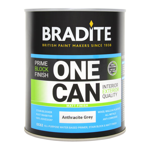 Bradite One Can OC63 Matt Anthracite Grey BL0395010N