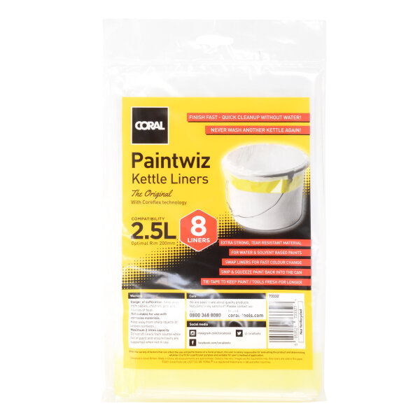 Coral Paintwiz Kettle Liner (Pack of 8) JT5883005