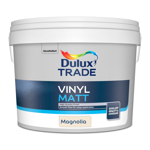 AE0114005E - Dulux Trade Vinyl Matt Magnolia (Ready Mixed) 10L