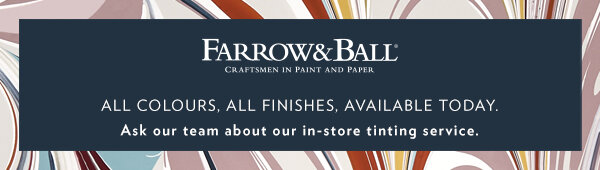 Farrow and Ball tinting machine banner