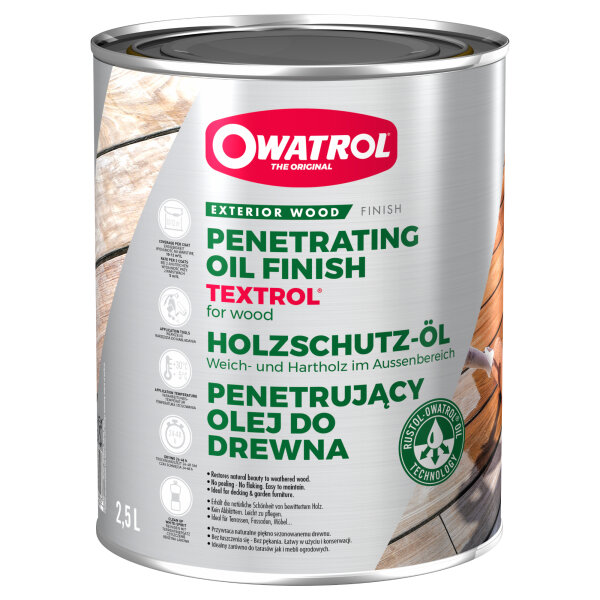 Owatrol Textrol Penetrating Oil Finish For Wood 2.5L