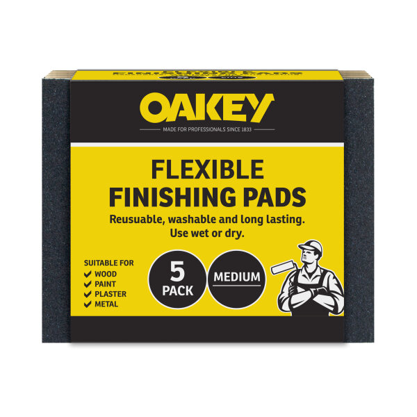 Oakey 5 Flexible Finishing Pads Medium