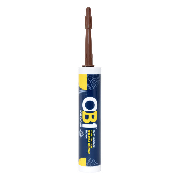 OB1 Multi Surface Sealant & Adhesive Brown 290ML
