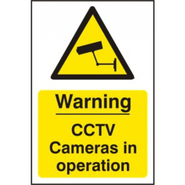 Warning CCTV Cameras In Operation 1311