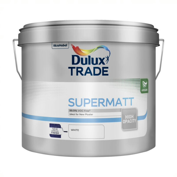 Dulux Trade Supermatt White 10L NEW (AE0127002E)