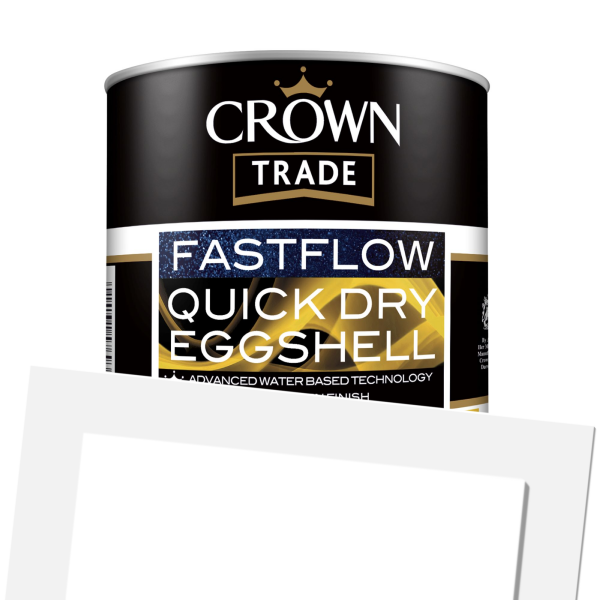 Crown FastFlow Quick Dry Eggshell 1L (PNG)