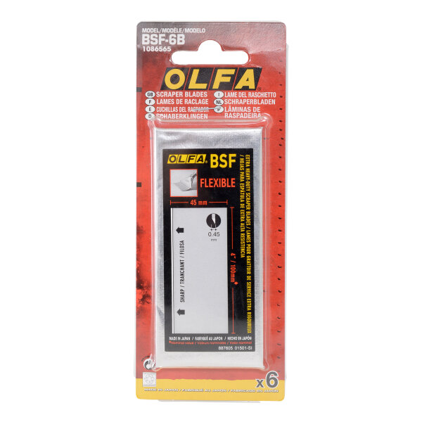 Flexible Scraper Blade Pack of 6 (LE48065)
