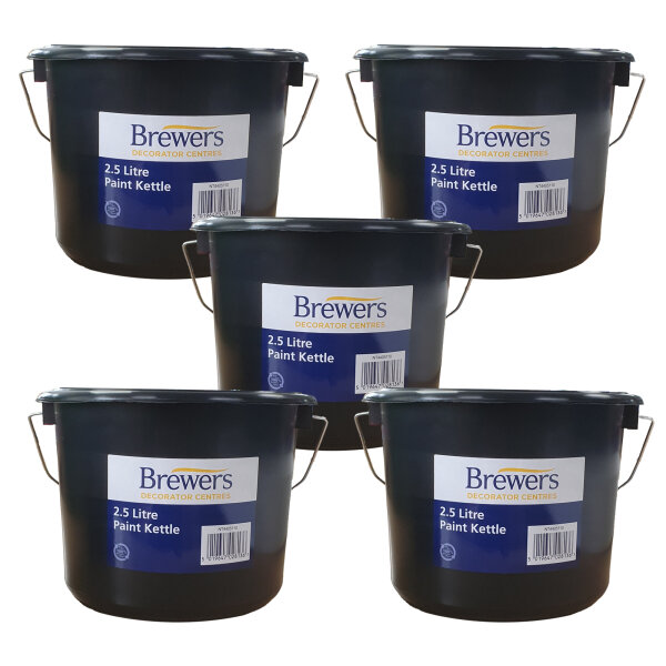 5 x Recycled Plastic Paint Kettle