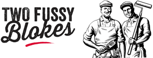 Two Fussy Blokes Logo.