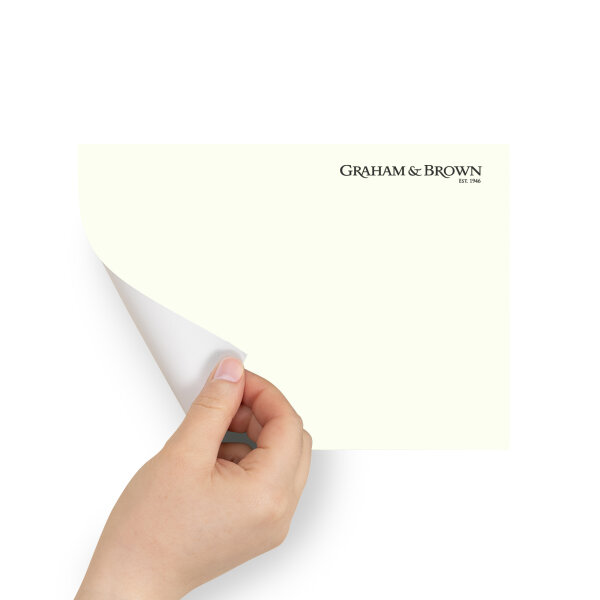 Graham & Brown Peel & Stick Sample Caltha White (AV062381345)