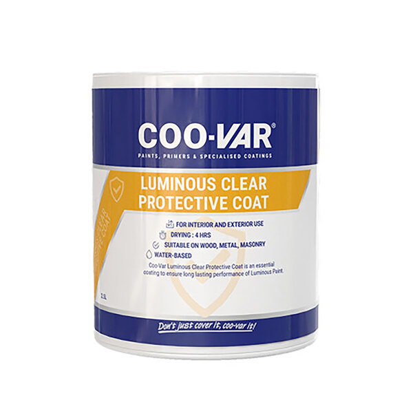 Coo-Var Luminous Paint Protective Coat Clear 2.5L