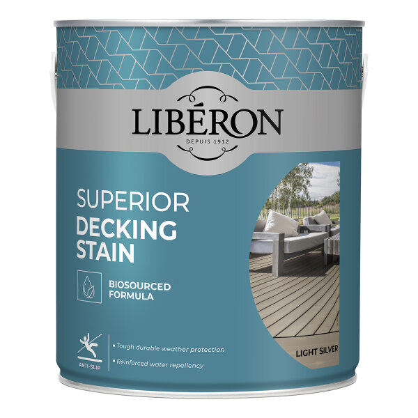 Superior Decking Stain Light Silver 2.5L (HJ30401725J)