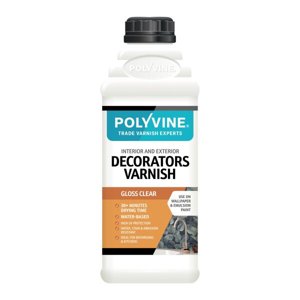 Decorators Varnish Gloss Clear 1L (HC4110N)