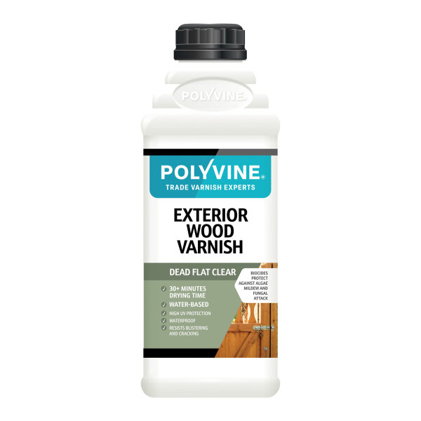 Exterior Wood Varnish Dead Flat 1L (HC411707N)